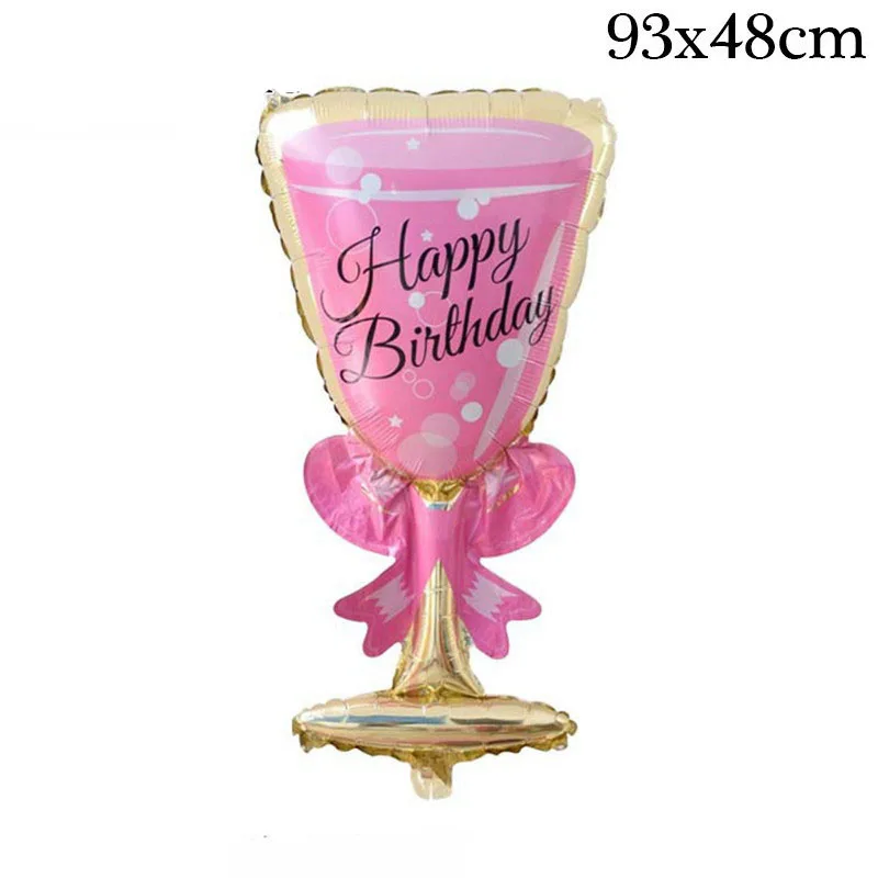 Cyuan, фламинго, вечерние, Декор, розовая бумага с фламинго, тарелка, салфетки под чашки, Летний пляж, бассейн, вечерние, сувениры, день рождения, украшение для детей - Цвет: birthday balloon