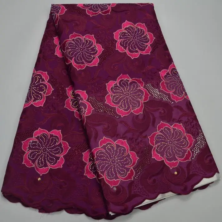 

YW7051 New Arrival African Swiss Voile lace 2017 New Design 100% Cotton Lace African Negerian Swiss Lace High Quality