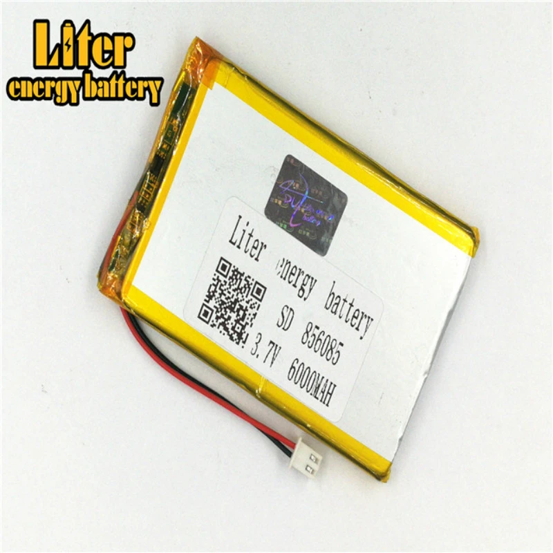 XHR-2P 2 54 6000MAH 856085 3 7 V литий-полимерное зарядное устройство большой емкости для