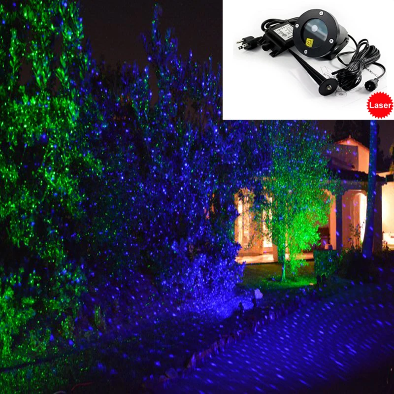 Meteor Shower Stars Landscape Lights single blue moving Decorative