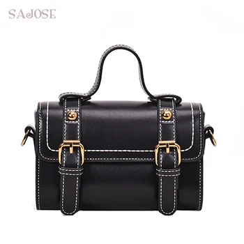 

Crossbody Bags For Girl fashion Designer Stitching Small Pillow Bag Women PU Leather Handbag High Quality Lady Shoulder Bag