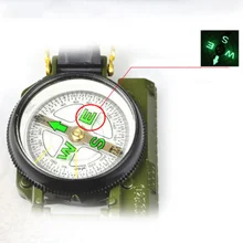 Luminous Mini Camping Compass Climbing Portable Folding Army Green Lens Compass Military Campass Compasses