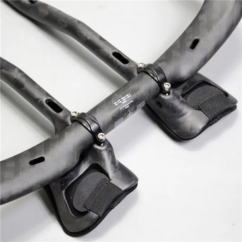 NO LOGO Carbon Rest Handlebar Bullhorn 3K12K Carbon Fibre TT Handlebar Aero Bar Road Bicycle Triathlon Handle (7)