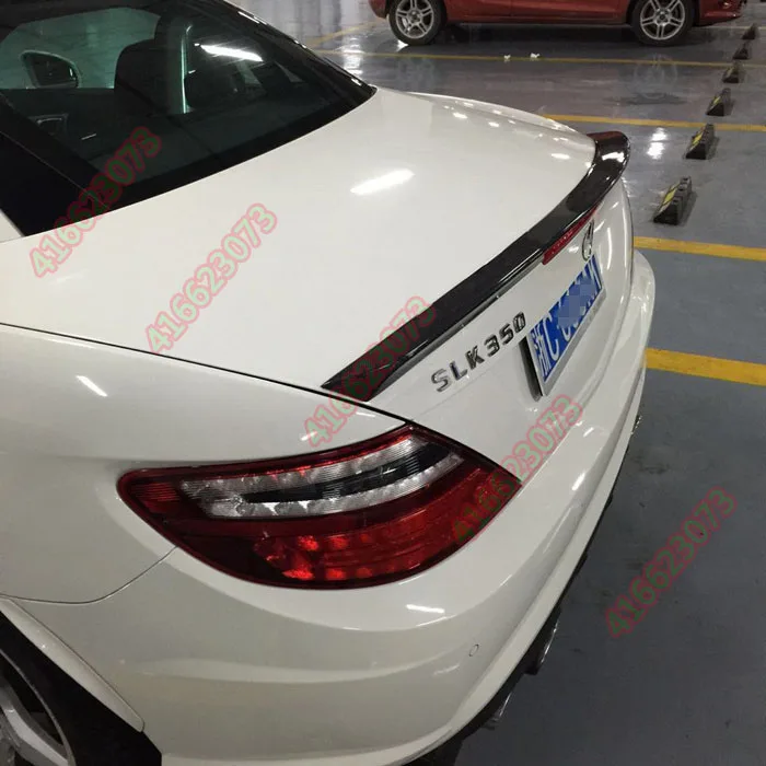 Подходит для Mercedes-Benz SLK R172 SLK200 AMG задний спойлер из углеродного волокна заднего крыла