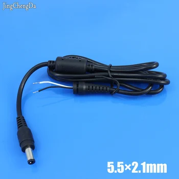 

JCD 2pcs Universal 5.5x2.1mm 5.5/2.1 DC Tip Plug Connector DC Power Cable Magnetic Ring for Laptop Charger DC Cable