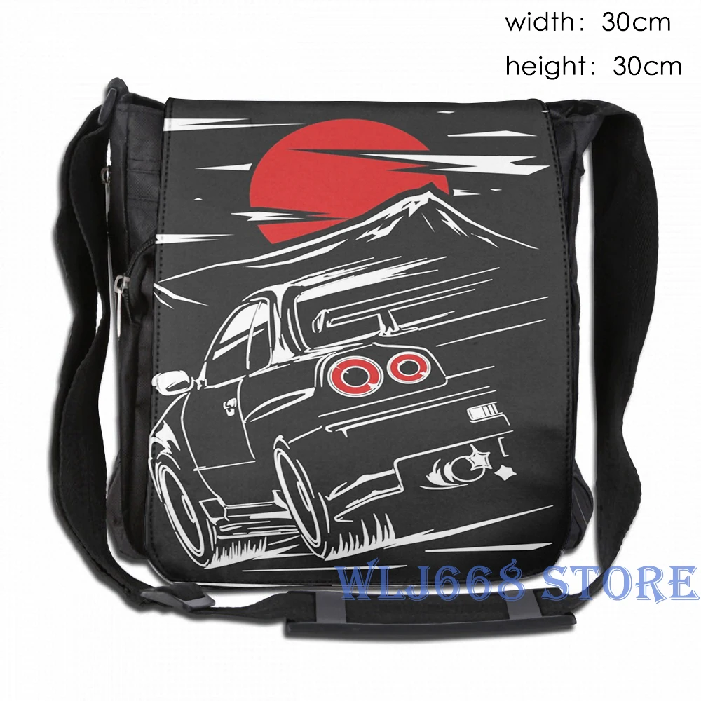 Забавные графические сумки с принтом через плечо для женщин Nissan Skyline GTR 34 Haruna рюкзак на одно плечо для путешествий для мужчин спортивная сумка - Цвет: One Size
