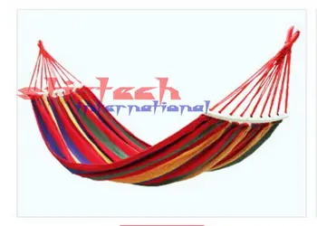 

by dhl 20pcs 260 x 80 cm Prevent Rollover Hammock Spreader Canvas Hammocks Bar Garden Camping Swing Hanging Bed Blue Red Stripe