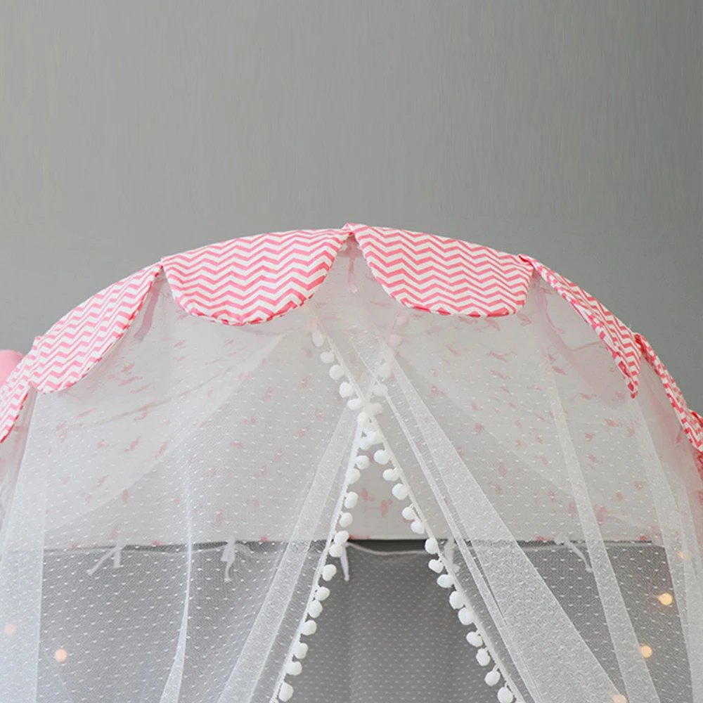 Детские палатки Teepee детские игровые дома хлопковая кровать навес складная