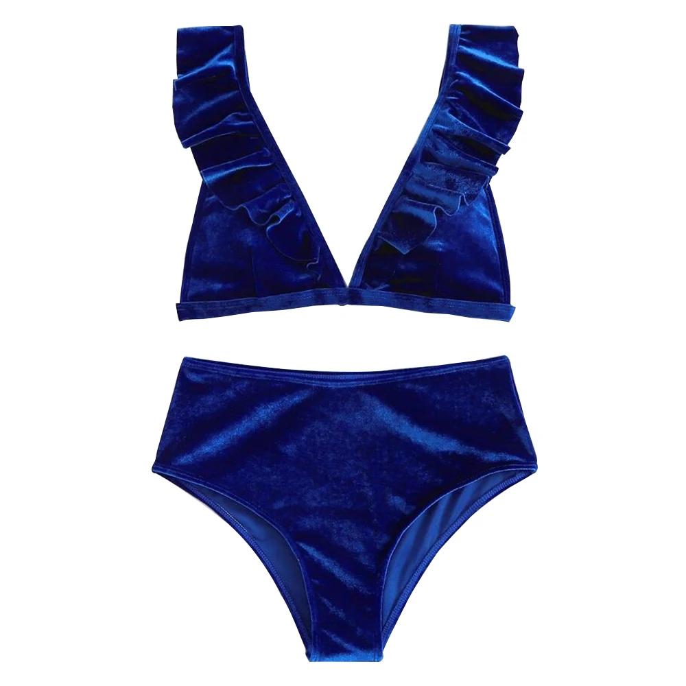 velvet bikini high waisted