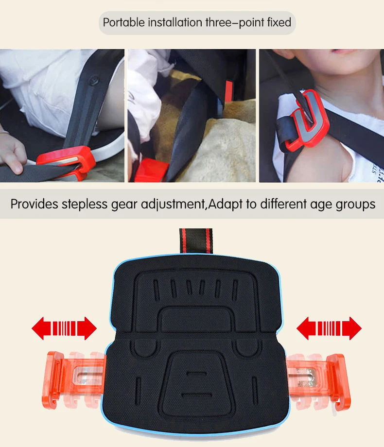 Child Car Safety Seats Mini Folding Portable Child Seat Car Seat Liner Car Seat Baby 6M~12Y