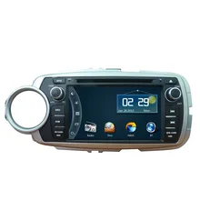 Free Ship 7” Car DVD GPS navigation Player for 2012 Toyota Yaris with Radio Bluetooth CE/FCC/ROHS certified free shipping map