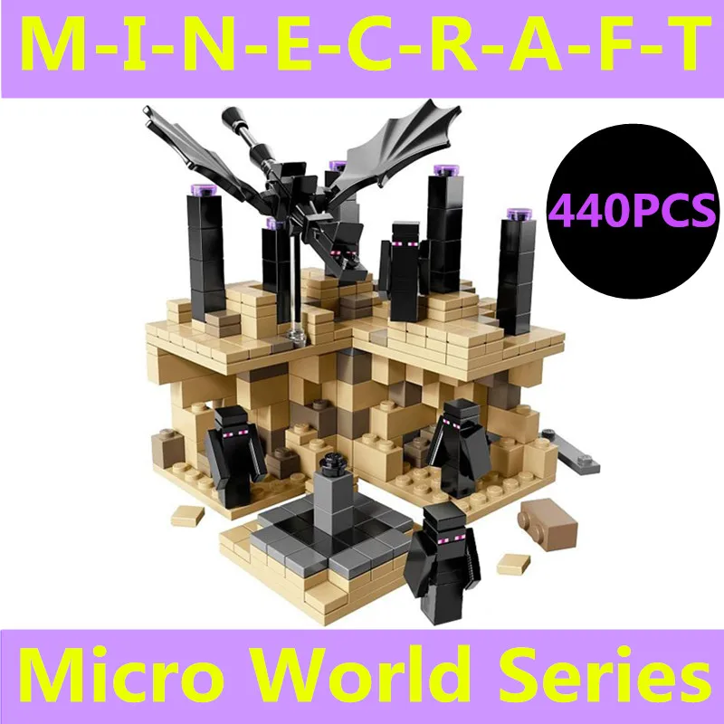 440 Pcs MY World toy MC Figures steve zombie skeleton font b minecraft b font Building