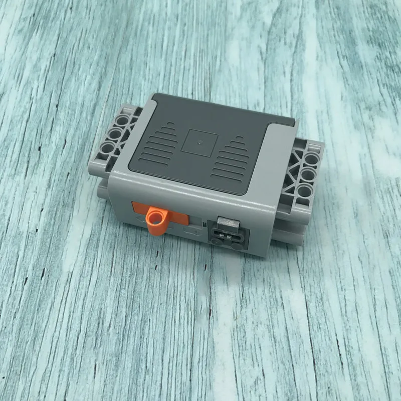 Technic Parts 16511 Electric Power Functions Battery Box 4x11x7 with Orange Switch and Dark Bluish Gray Covers 58119 MOC Blocks 