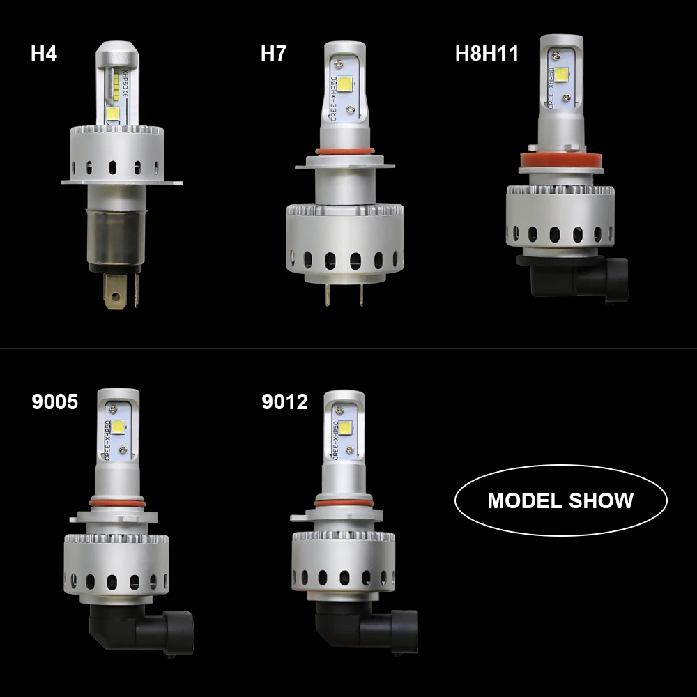 EURS фотоаппаратов моментальной печати 7S H4 H7 светодиодный Автомобильные фары автомобиля светодиодный лампы XHP50 80 Вт 8000LM H1 H11 9005 9006 9012 стайлинга автомобилей 6500k DC12-24V