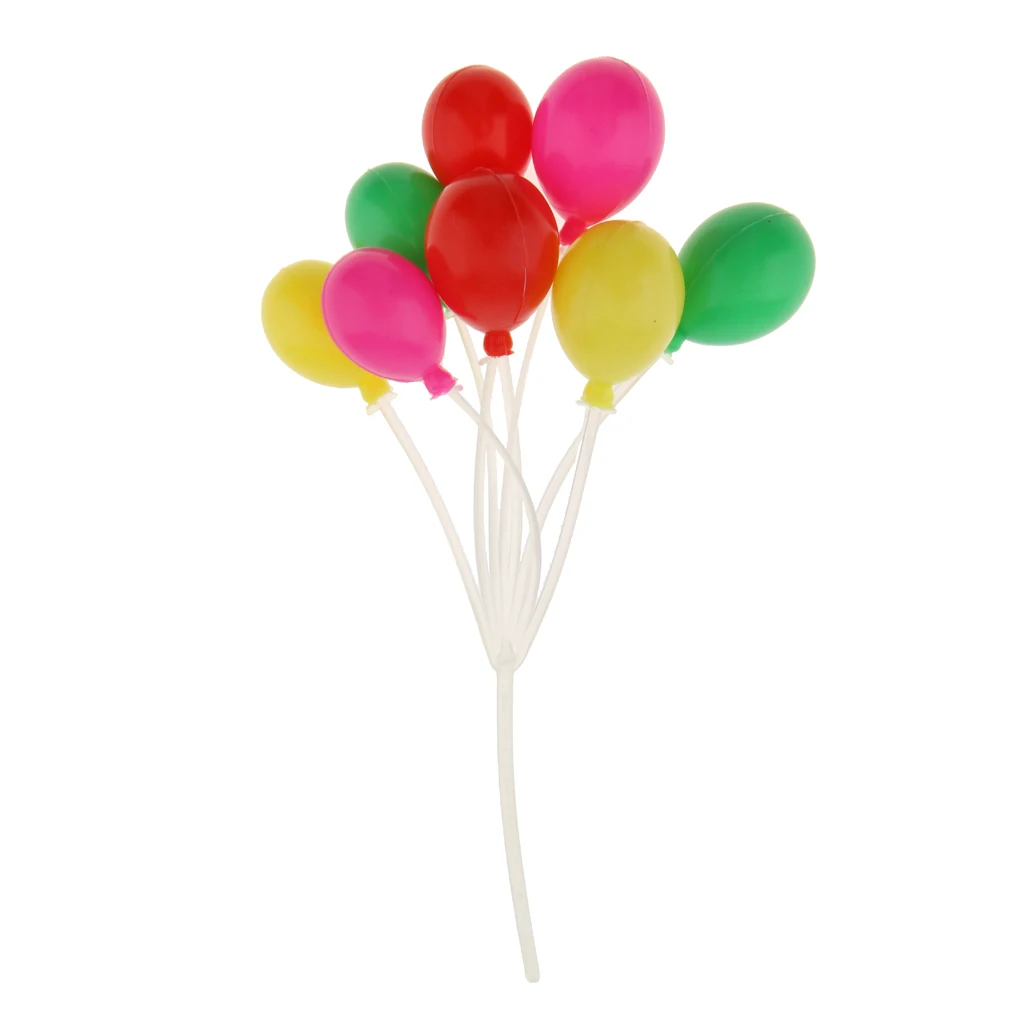 Miniature Plastic Oval Shaped Balloons Model for Dollhouse Decoration 1/12th