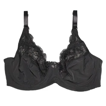

Women Fashion Unlined Push Up Full Cup Single Breathable Pagchwork Lace Bra Women Bra Have Black Color NO. JBW020