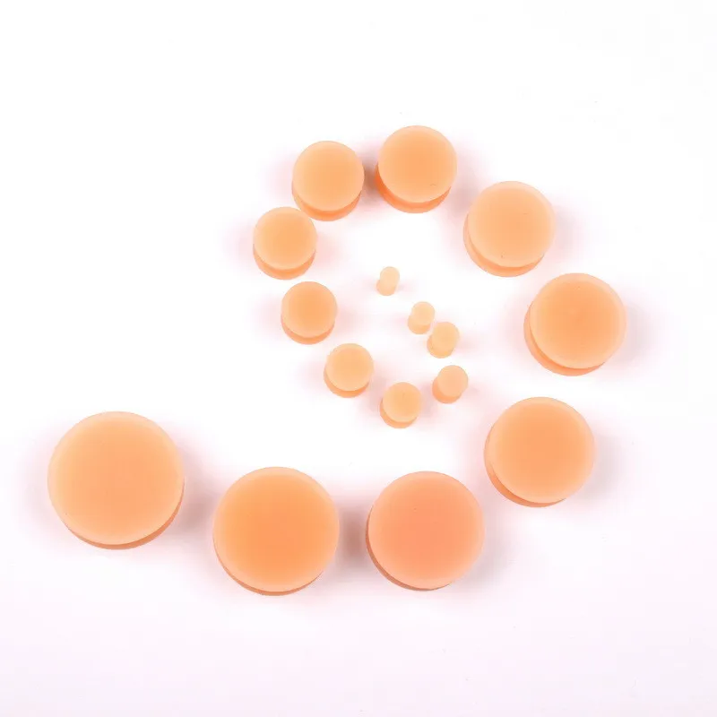 crazy fashion logo flesh custom body piercing jewelry silicone grow in the dark ear tunnels