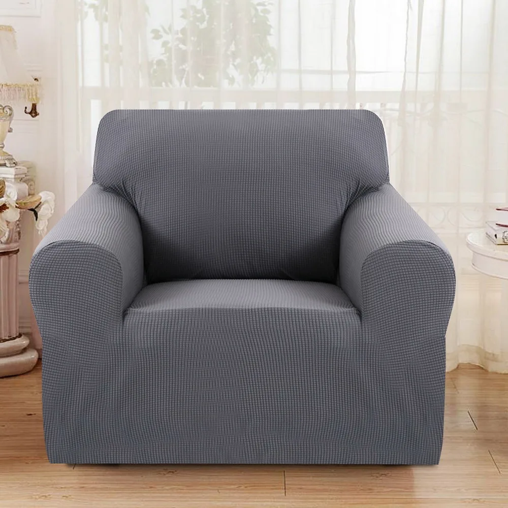 Бархатный Чехол для дивана для гостиной, вязаный эластичный чехол для дивана, все включено, чехол для дивана, домашний декор для дивана, высокое качество, Новинка - Цвет: Gray