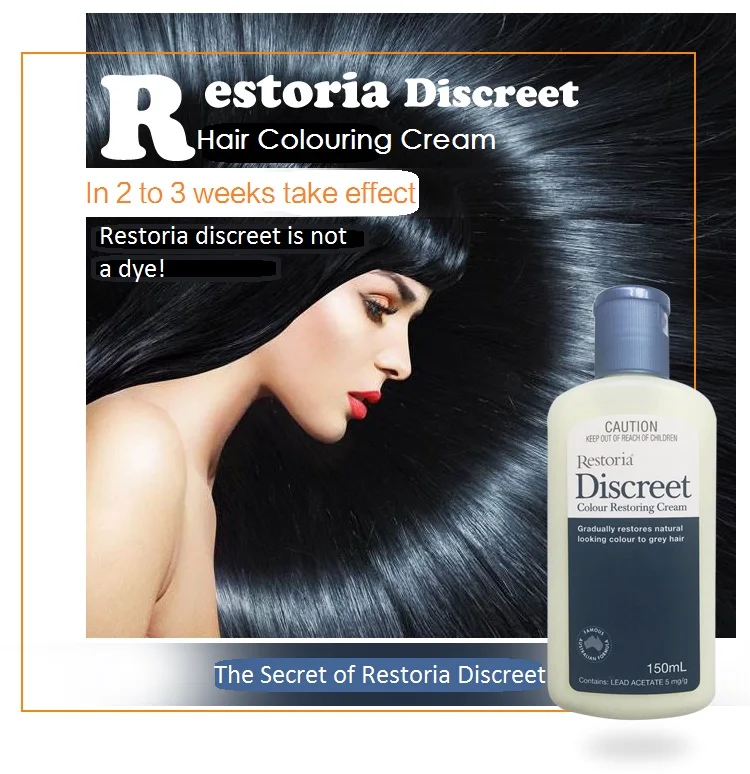 Австралия Restoria сдержанный цвет восстановление Cream150ml решение цвет СЕРЫЙ краска для волос цвет кондиционер для мужчин и женщин цвет волос