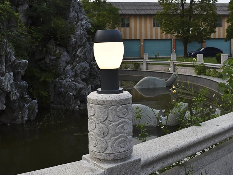 Independente e Design de Desenvolvimento Lâmpada de Cabeça de Alumínio Fundido ao ar Livre à Prova Água do Gramado Wecus Pesquisa Dwaterproof Coluna - 7 Luminárias gramado