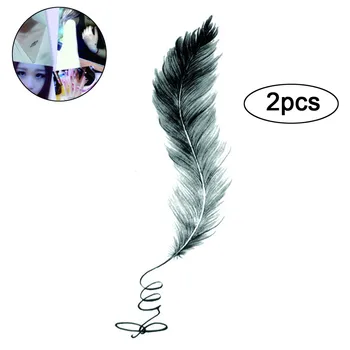 

2pcs Feathers Temporary Tattoo Sticker Fake TattooThe flash Children Stickers Adornment Decoration MakeupToolsF5.10