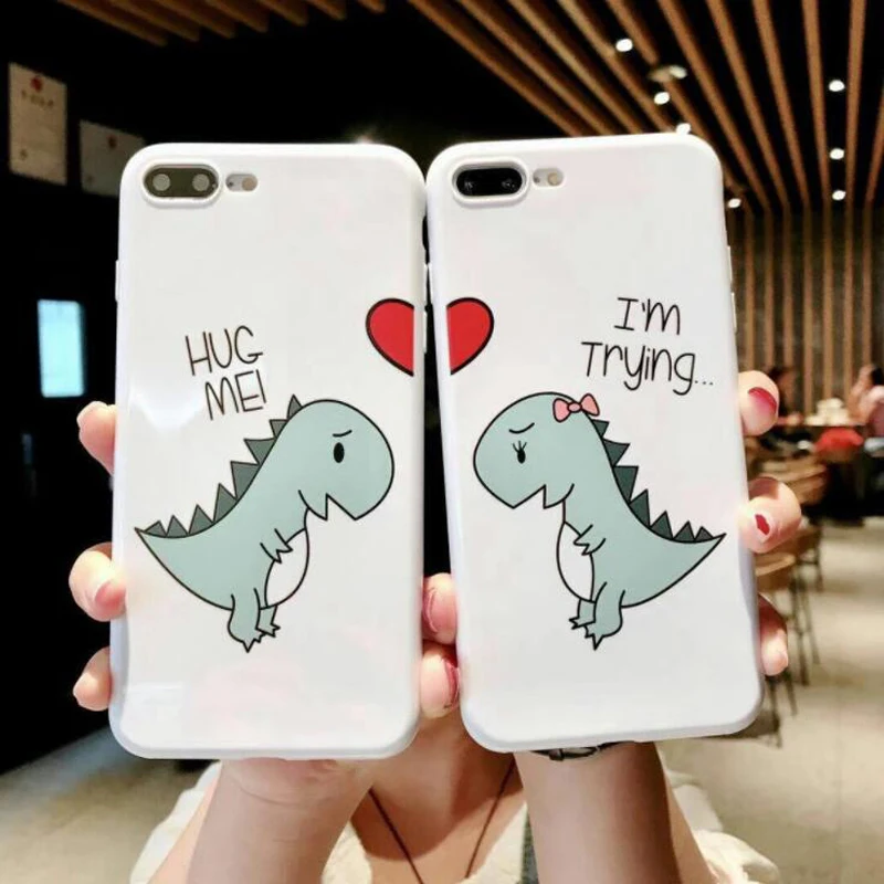 

Buy 2 Get 5 Free 2PCS Lovely Couple Lovers TPU Phone Cases Fashion High Quality Mobile Phone Shell Valentine's Gifts