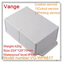 2 шт./лот IP68 водонепроницаемый электронная распределительная коробка 224*129*70 мм АБС пластика Корпус diy для модуля PCB аппарат