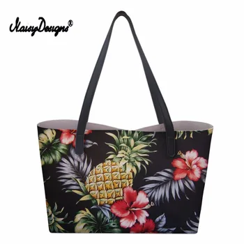 

2019 New Pineapple Pattern Women Handbags Shoulder Bags Ladies Purse Crossbody Feminina Sac A Main Tote Top-Handle Custom Bag
