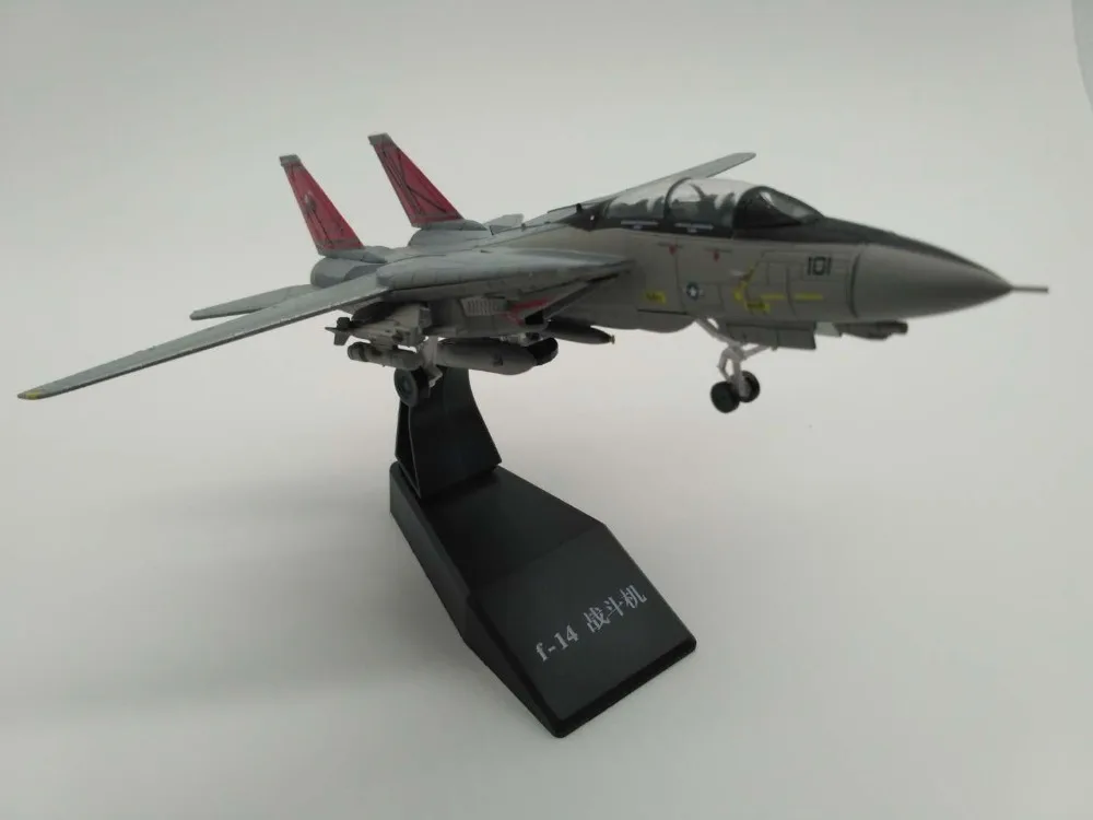 1/100 масштаб F-14 модель самолета Tomcat литая под давлением авианосец ВМС США F14 игрушки для детей Подарки