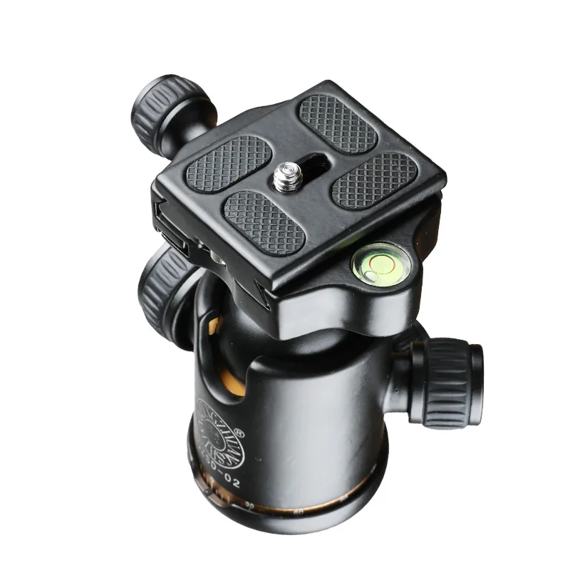 SOONPHO QZSD-02 Camera Tripod Ball Aluminum 360 Degree Panoramic Swivel Head Quick Release Plate for DSLR Cameras
