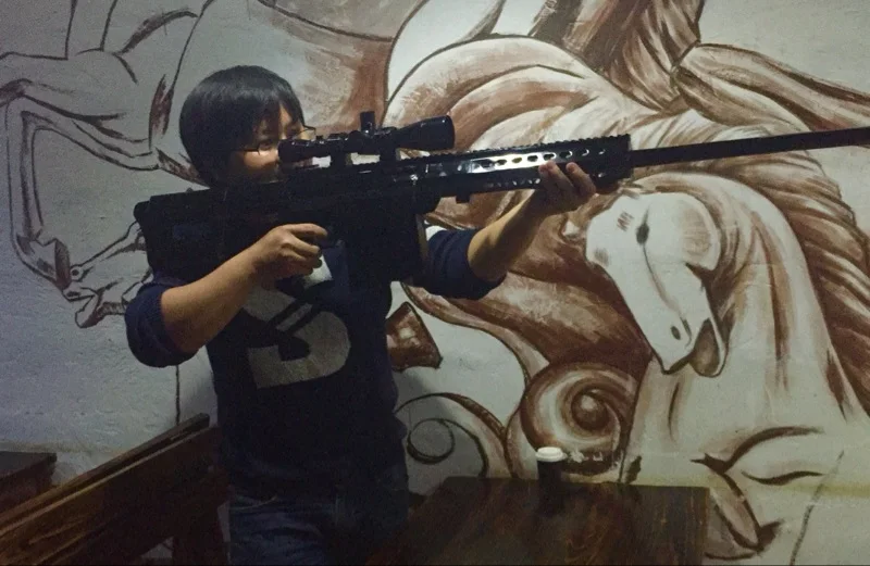 Продажа Бесплатная доставка, 11 масштаб M82A1 12,7 мм, снайперская винтовка, 3D бумажная модель, косплей, комплекты для детей, взрослых, оружие, Бумажные мо...