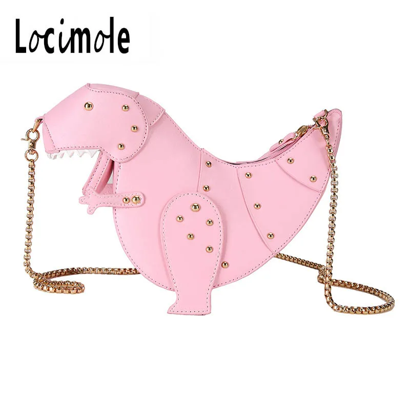 

Locimole Cute Dinosaur Women Bag Brand Cross Body Handbag Chain Shoulder Messenger Bag Women Pokemon Bag BIR131 PM49