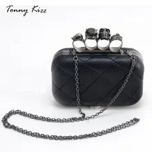 Tonny Kizz модный клач большой ёмкости высокого качества,женский клач вечеринка,сумка через плечо на ремень,клач с череп для женщин