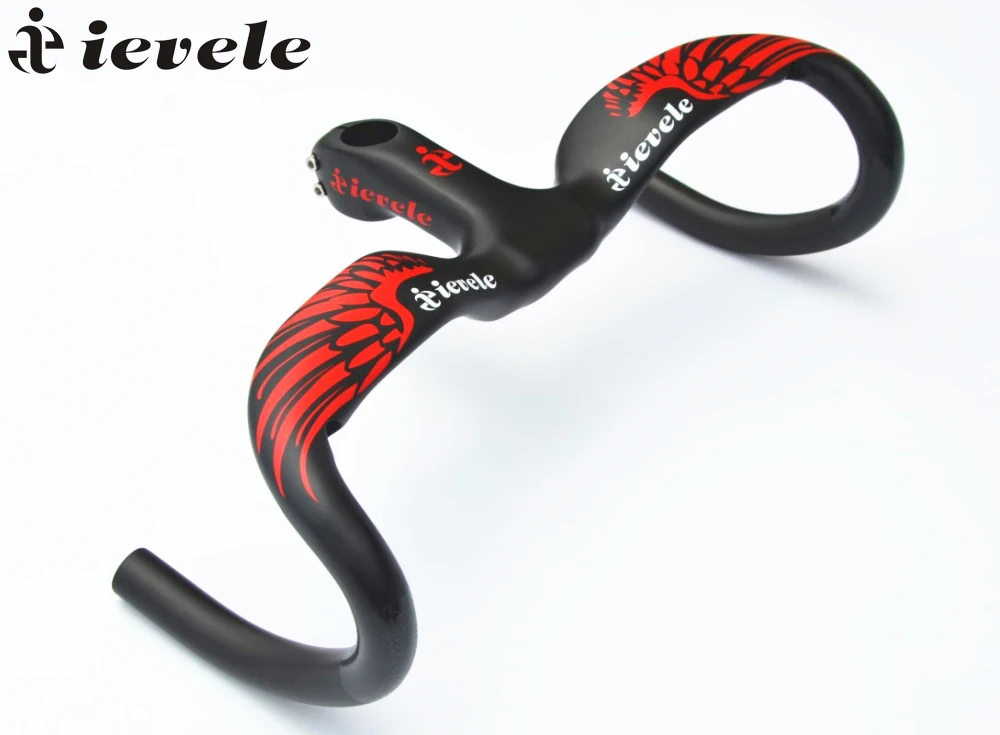 ievele Full Carbon Fiber Road Bicycle Integrated Handlebar with 28.6mm