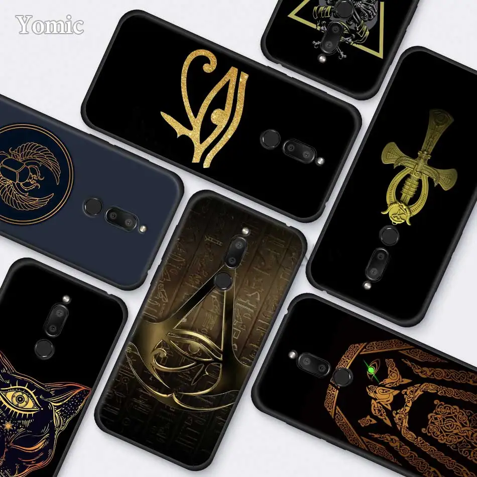 

Egypt Nefertiti Anubis Ankh Silicone Case for Meizu M6T 16Xs 16S 16x 16th 16 Black TPU Soft Cases Accessories Phone Shell Covers