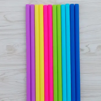 

Silicone Straws Silicone Straight Tube Juice Milk Tea Drink Straws Environmentally Friendly Silicone Straws Food Grade
