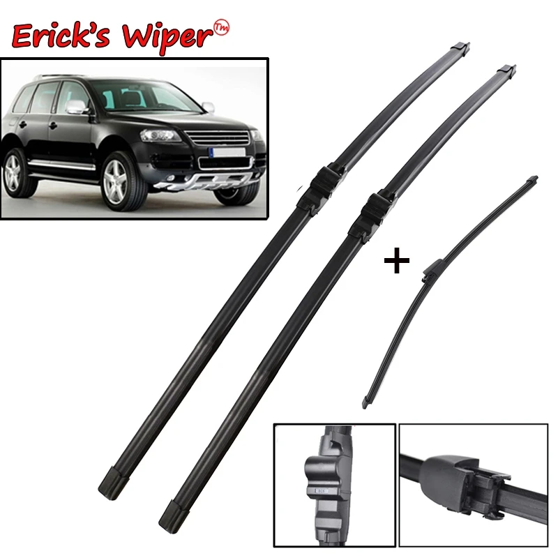 Erick's Wiper LHD Front & Rear Wiper Blades Set For VW Touareg 2003