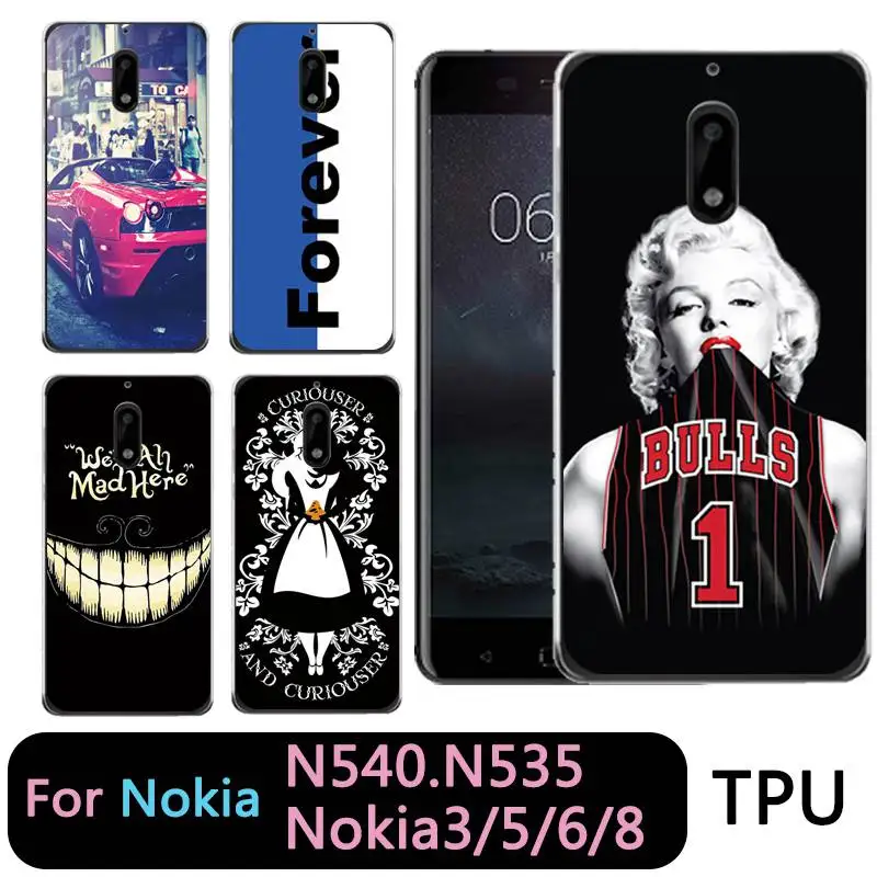 Qmswei Мягкий ТПУ чехол для телефона nokia3 nokia5 nokia6 nokia8 N540 N535 с принтом надписью