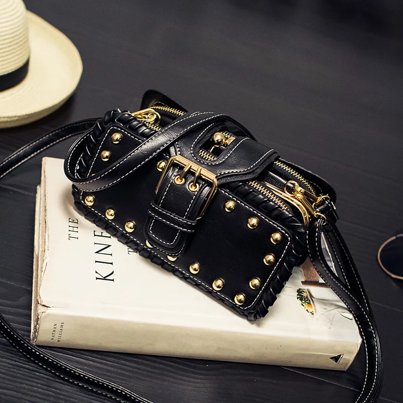 Женская сумка мессенджер orgnan маленькая с заклепками простая w 59 * 669|fashion handbag|handbags