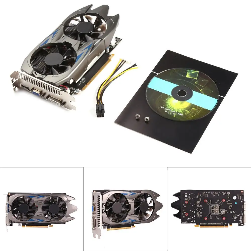 

GTX 1050 1060 3G/4G 192bit 128bit DDR5 Game Display Card Vedio Card Discrete Graphics Card VGA HD Multimedia Interface DVI