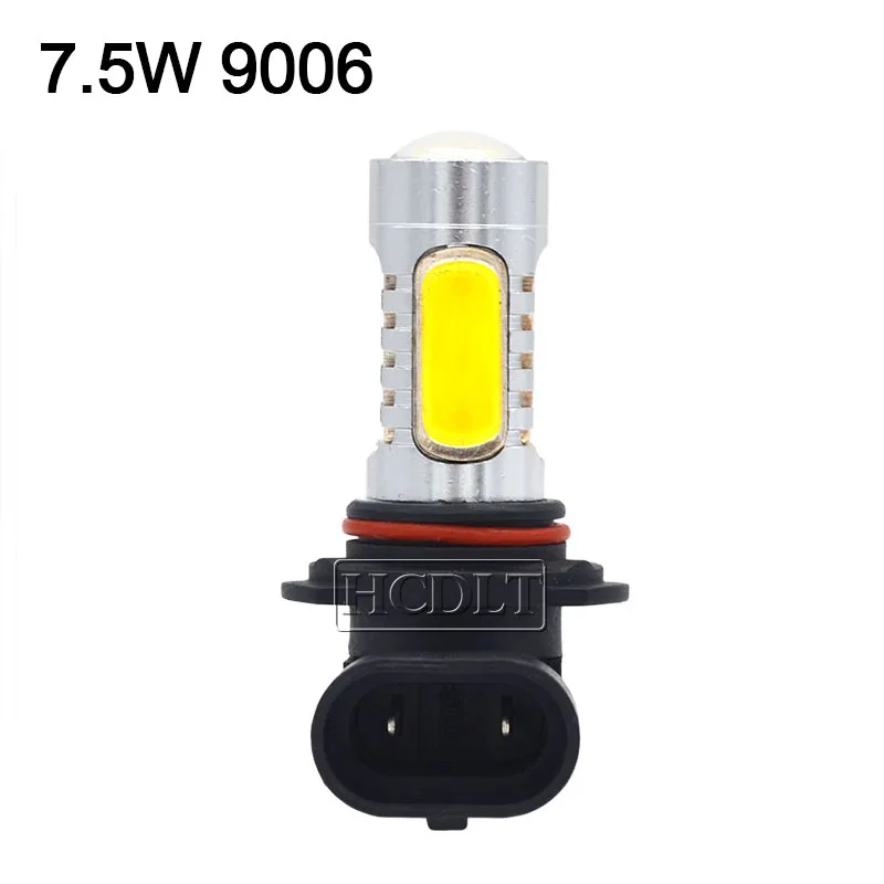 HCDLT 2PCS 7.5W High Power LED Fog Lamp Bulb H1 H3 H7 H11 9005 9006 880 881 H27 White Yellow 12V Auto Car Driving LED Lights  (2)