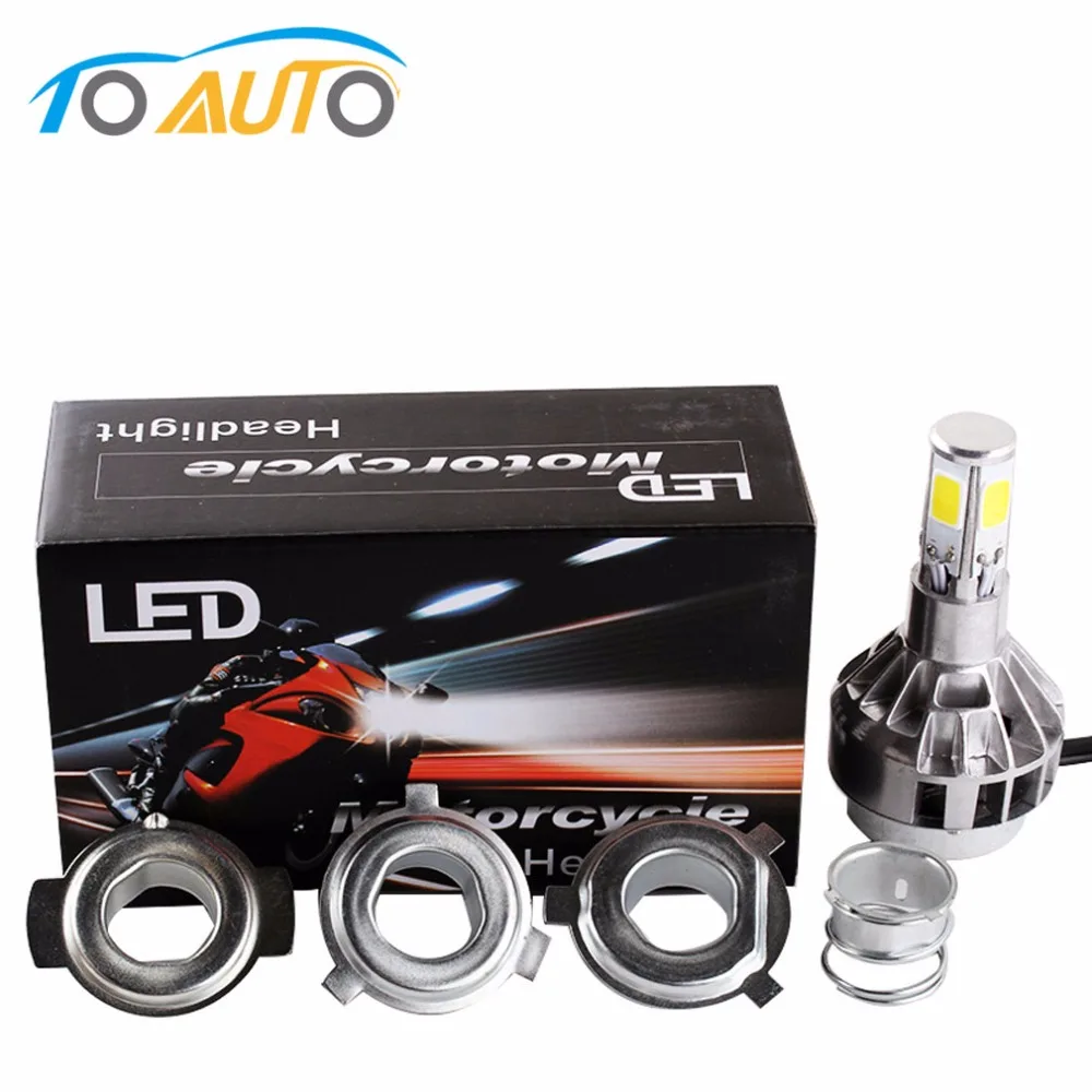 

H4 Motorcycle LED Headlight Bulbs BA20D Scooter flasher fog lights for Suzuki ktm exc cafe racer harley motorcycle accessories