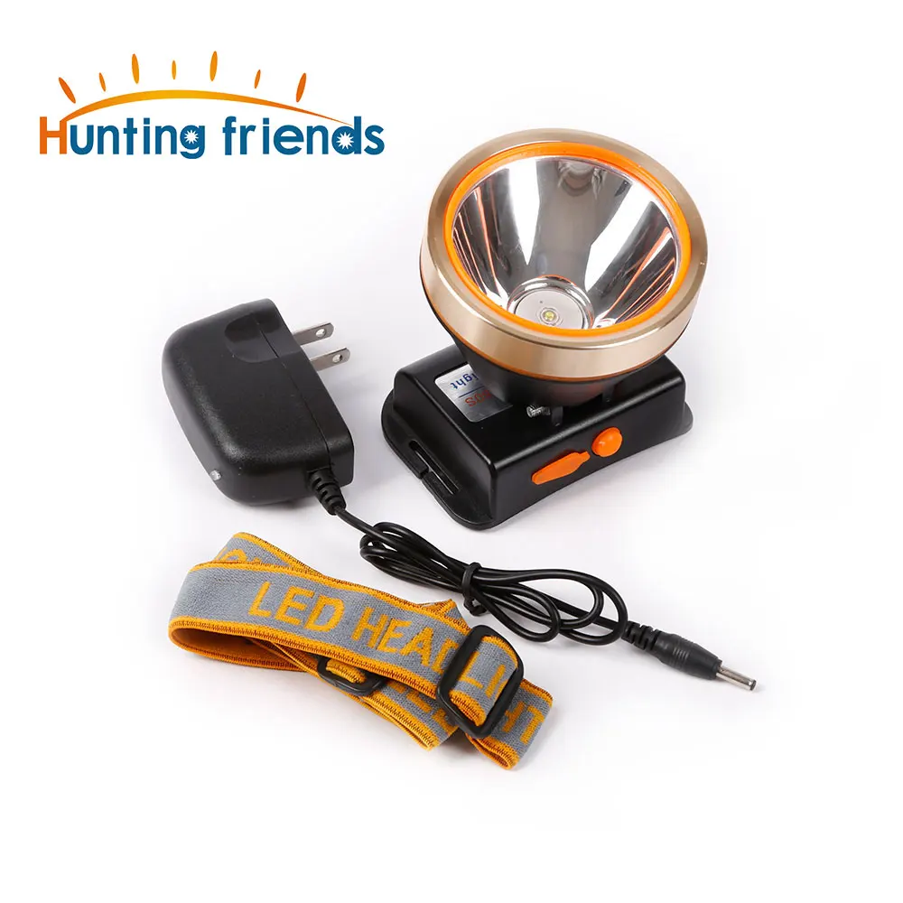 

30pcs/lot LED Headlamp with 2 Light Modes Waterproof Headlight Built-in 2x18650 Rechargeable Batteries Adjustable Gold Headlamp