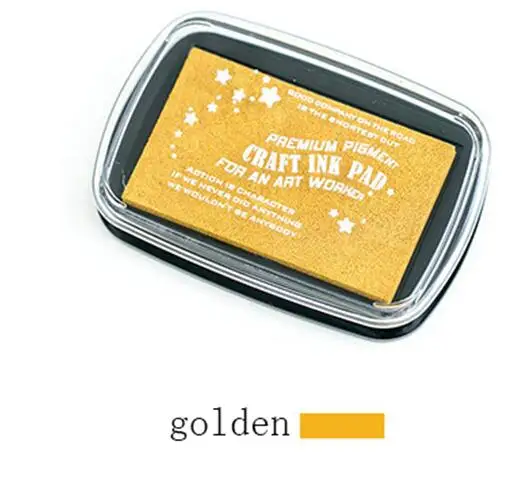 XINAHER 67*100 мм Прямоугольник чистый 6 цветов золотые Чернила pad большой размеры губка DIY чернила для печати канцелярские школьные принадлежности - Цвет: A