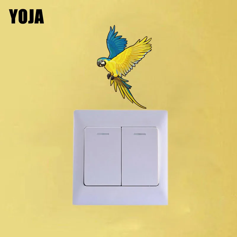 YOJA уникальный Декор попугай стены Сменные наклейки гостиная спальня индивидуальные 10SS0345