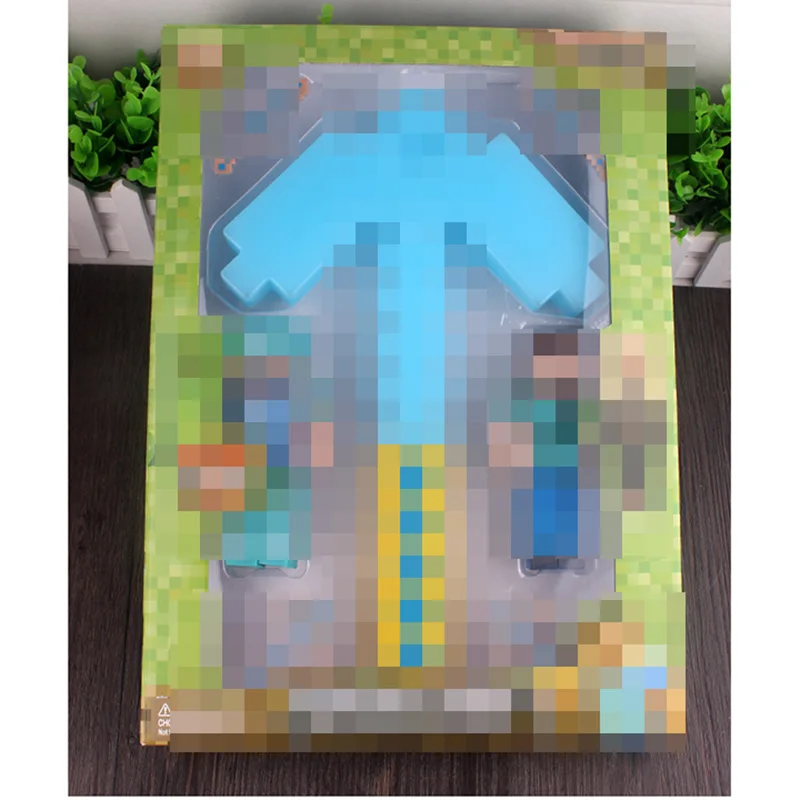 

3D Minecrafted Sound effect Action Figures EVA Safety Toy Mosaic Military Model Diamond Sword My Minecraft Hot Blast Mosaic Toys