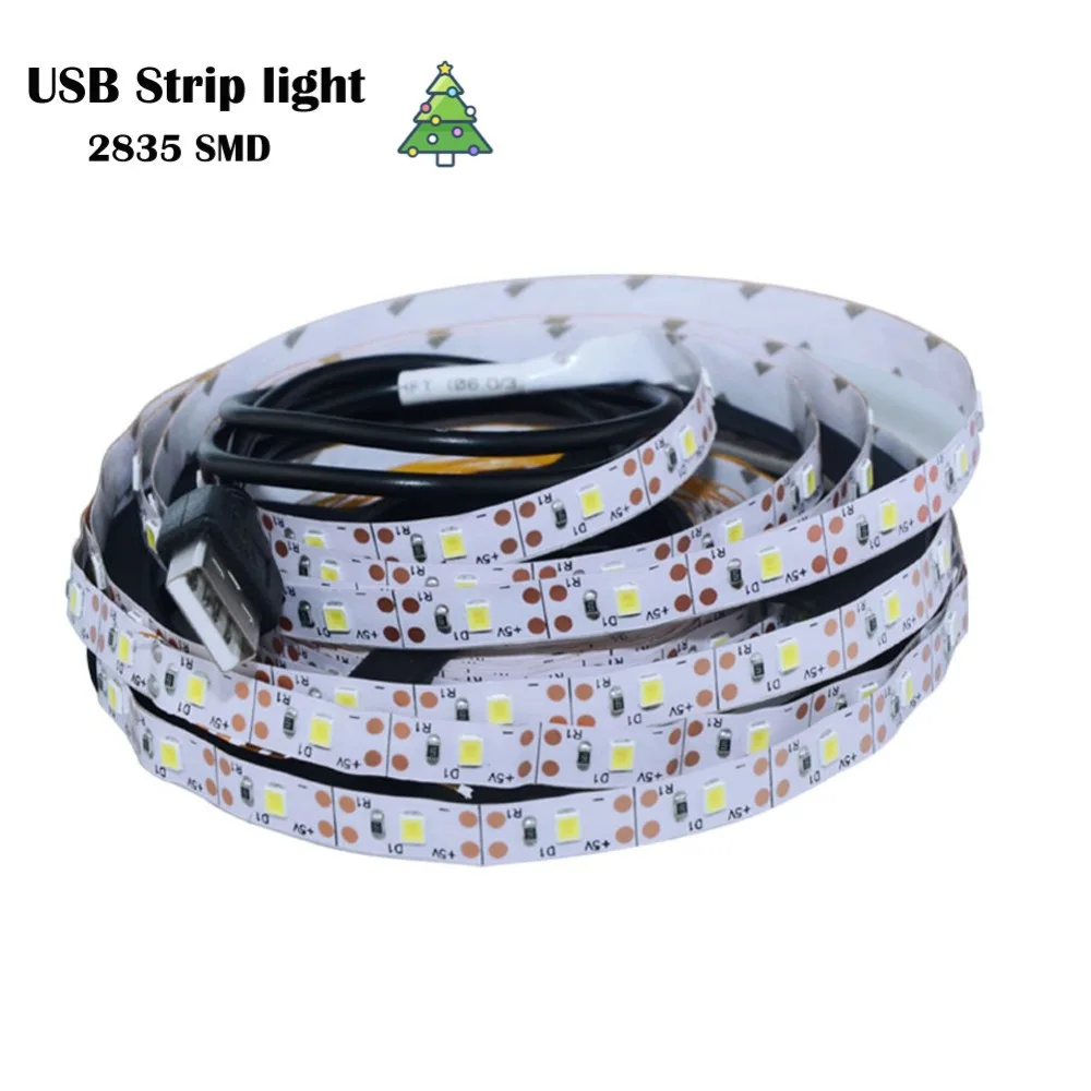

DC5V USB LED Strip 3528 RGB Flexible Light 50CM 1 2 3 4 5M TV Background Lighting LED Strip Adhesive Tape IP33 / IP65 Waterproof