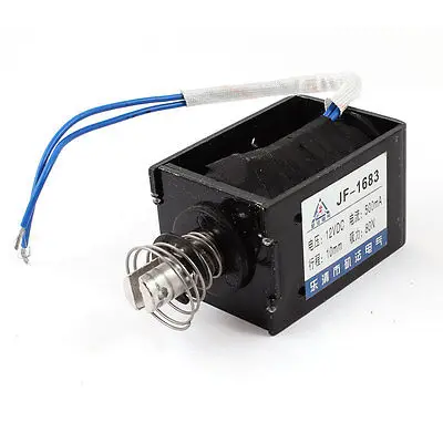 

12V 0.5A 10mm Stroke 8Kg Force Wired DC Pull Type Solenoid Electromagnet