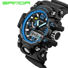 Mens New Arrival Rushed Watches 2017 Sanda Fashion Watch Men G Style Waterproof Sports Military Shock Luxury Analog Digital