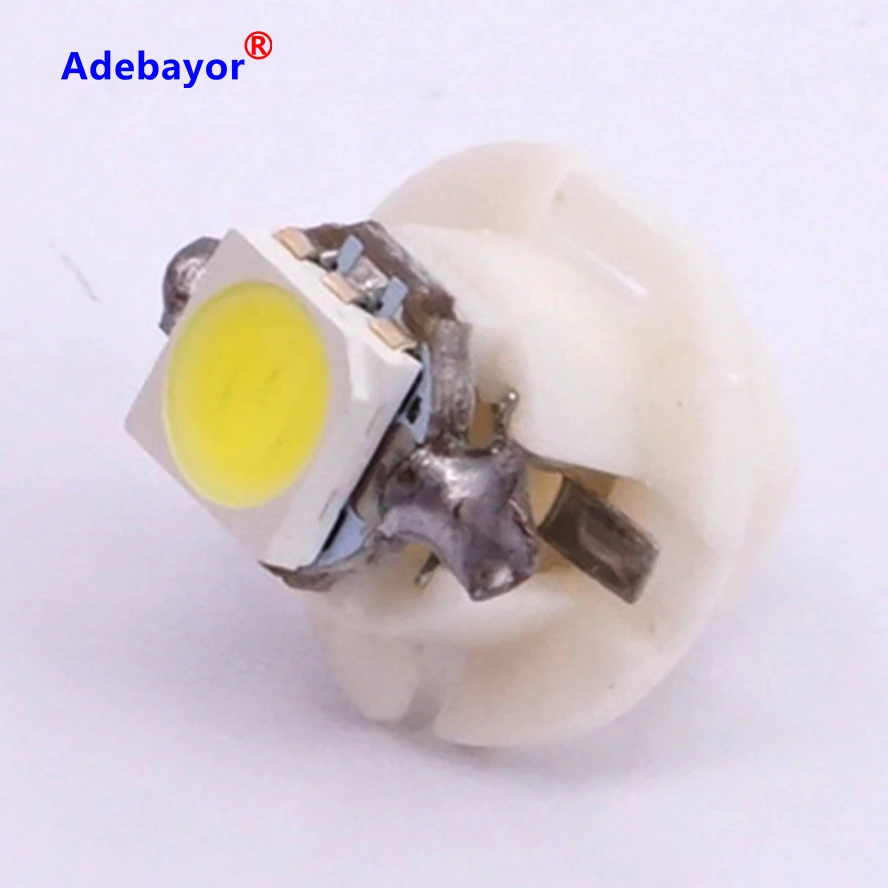 Самая дешевая торговля 500 шт./лот T5 B8.4D 1SMD светодиодный Лампа накаливания на панель приборов светодиодный Авто лампочка светодиодный автомобильный светильник s белый синий желтый красный зеленый